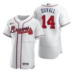 Camiseta Beisbol Hombre Atlanta Braves Adam Duvall Autentico Primera Blanco
