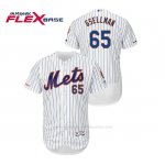 Camiseta Beisbol Hombre New York Mets Robert Gsellman 150th Aniversario Patch Autentico Flex Base Blanco