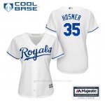 Camiseta Beisbol Mujer Kansas City Royals Eric Hosmer 35 Blanco 1ª Cool Base