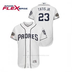 Camiseta Beisbol Hombre San Diego Padres Fernando Tatis Jr. Flex Base Autentico Collection Home Blanco