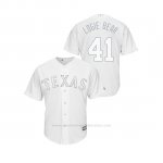 Camiseta Beisbol Hombre Texas Rangers Logan Forsythe 2019 Players Weekend Replica Blanco