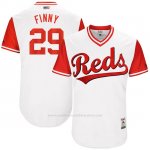 Camiseta Beisbol Hombre Cincinnati Reds 2017 Little League World Series 29 Brandon Finnegan Blanco