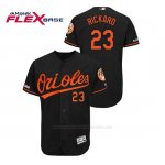 Camiseta Beisbol Hombre Baltimore Orioles Joey Rickard 150th Aniversario Patch Autentico Flex Base Negro