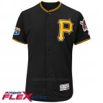 Camiseta Beisbol Hombre Pittsburgh Pirates Blank Negro Flex Base Autentico Coleccion Entrenamiento de Primavera