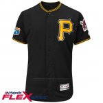 Camiseta Beisbol Hombre Pittsburgh Pirates Blank Negro Flex Base Autentico Coleccion Entrenamiento de Primavera