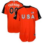 Camiseta Beisbol Hombre USA 2017 MLB All-Star Game Personalizada Naranja