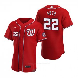Camiseta Beisbol Hombre Washington Nationals Juan Soto Autentico Alterno 2020 Rojo