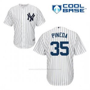 Camiseta Beisbol Hombre New York Yankees Michael Pineda 35 Blanco 1ª Cool Base