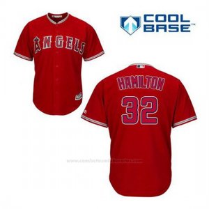 Camiseta Beisbol Hombre Los Angeles Angels Josh Hamilton 32 Rojo Alterno Cool Base