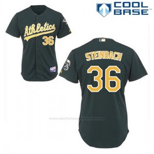 Camiseta Beisbol Hombre Oakland Athletics Terry Steinbach 36 Verde Alterno Cool Base