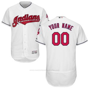 Camiseta Cleveland Indians Personalizada Blanco