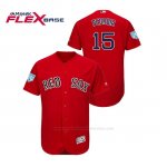 Camiseta Beisbol Hombre Boston Red Sox Dustin Pedroia 2019 Entrenamiento de Primavera Flex Base Rojo
