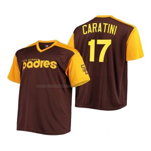 Camiseta Beisbol Hombre San Diego Padres Victor Caratini Replica Cooperstown Marron