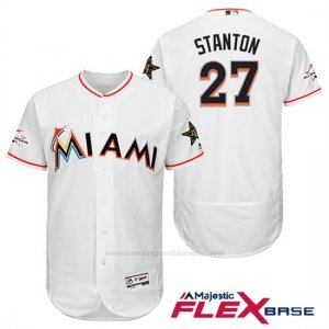 Camiseta Beisbol Hombre Miami Marlins Giancarlo Stanton Blanco 2017 Mlb All Star Game Flex Base