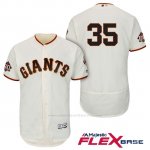 Camiseta Beisbol Hombre San Francisco Giants Brandon Crawford Ivory 1ª 60th Season Flex Base