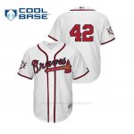 Camiseta Beisbol Hombre Atlanta Braves 2019 Jackie Robinson Day Cool Base Blanco