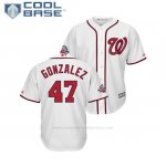 Camiseta Beisbol Hombre Washington Nationals Gio Gonzalez 2018 All Star Game Cool Base Blanco