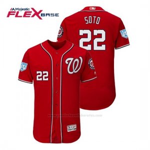 Camiseta Beisbol Hombre Washington Nationals Juan Soto Flex Base Entrenamiento de Primavera 2019 Rojo
