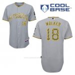 Camiseta Beisbol Hombre Pittsburgh Pirates Neil Walker 18 Gris Usmc Cool Base