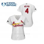 Camiseta Beisbol Mujer St. Louis Cardinals Yadier Molina 2019 Postseason Cool Base Blanco