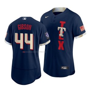 Camiseta Beisbol Hombre Texas Rangers Kyle Gibson 2021 All Star Autentico Azul