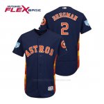 Camiseta Beisbol Hombre Houston Astros Alex Bregman Flex Base Entrenamiento de Primavera 2019 Azul