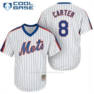 Camiseta Beisbol Hombre New York Mets Gary Carter Blanco Cooperstown Cool Base