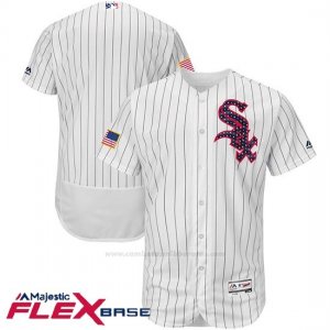 Camiseta Beisbol Hombre Chicago White Sox 2017 Estrellas Y Rayas Blanco Flex Base