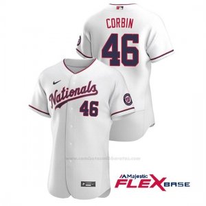Camiseta Beisbol Hombre Washington Nationals Patrick Corbin Autentico 2020 Alternato Blanco