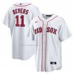 Camiseta Beisbol Hombre Boston Red Sox Rafael Devers Primera Replica Blanco