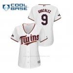 Camiseta Beisbol Mujer Minnesota Twins Marwin Gonzalez 2019 Postseason Cool Base Blanco