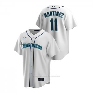 Camiseta Beisbol Hombre Seattle Mariners Edgar Martinez Replica Primera Blanco