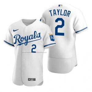 Camiseta Beisbol Hombre Kansas City Royals Michael A. Taylor 2022 Autentico Blanco