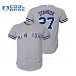 Camiseta Beisbol Nino New York Yankees Giancarlo Stanton Cool Base Official Road Gris