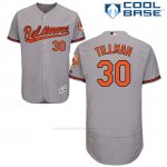 Camiseta Beisbol Hombre Baltimore Orioles 30 Chris Tillman Cool Base Gris