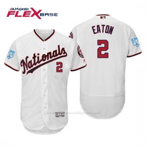 Camiseta Beisbol Hombre Washington Nationals Adam Eaton Flex Base Entrenamiento de Primavera 2019 Blanco