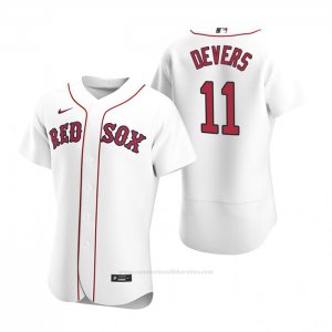 Camiseta Beisbol Hombre Boston Red Sox Rafael Devers Autentico 2020 Primera Blanco