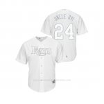 Camiseta Beisbol Hombre Tampa Bay Rays Avisail Garcia 2019 Players Weekend Replica Blanco