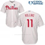 Camiseta Beisbol Hombre Philadelphia Phillies Jimmy Rollins Blanco Cool Base Jugador