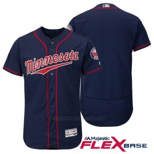 Camiseta Beisbol Hombre Minnesota Twins Azul Flex Base Autentico Coleccion