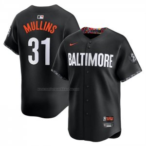 Camiseta Beisbol Hombre Baltimore Orioles Cedric Mullins 2025 City Connect Limited Negro  Camiseta Beisbol Hombre Baltimore Orioles Cedric Mullins 2025 City Connect Limited Negro