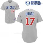 Camiseta Beisbol Hombre Chicago Cubs 17 Mark Grace Cool Base Gris