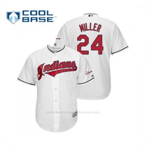 Camiseta Beisbol Hombre Cleveland Indians Andrew Miller 2019 All Star Game Patch Cool Base Blanco