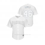 Camiseta Beisbol Hombre San Diego Padres Eric Lauer 2019 Players Weekend Replica Blanco
