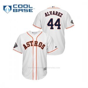 Camiseta Beisbol Hombre Houston Astros Yordan Alvarez 2019 World Series Bound Cool Base Blanco