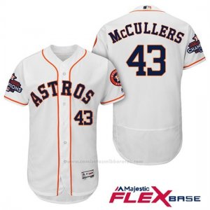 Camiseta Beisbol Hombre Houston Astros 2017 World Series Campeones Lance Mccullers Blanco Flex Base