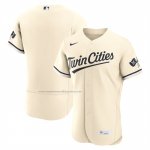 Camiseta Beisbol Hombre Minnesota Twins Alterno Autentico Crema Camiseta Beisbol Hombre Minnesota Twins Alterno Autentico Crema