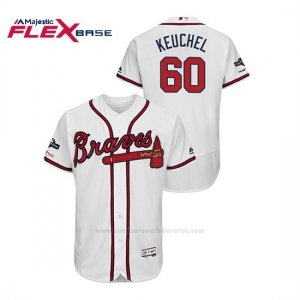 Camiseta Beisbol Hombre Atlanta Braves Dallas Keuchel 2019 Postseason Flex Base Blanco