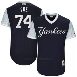 Camiseta Beisbol Hombre New York Yankees 2017 Little League World Series Ronald Torreyes Azul