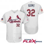 Camiseta Beisbol Hombre St. Louis Cardinals 2017 Estrellas y Rayas Matt Adams Blanco Flex Base